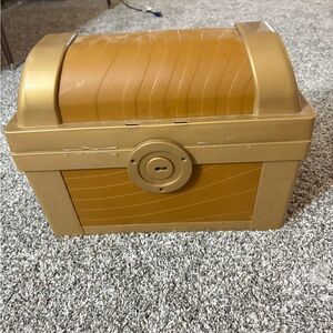 Gold and Brown Treasure Chest Box
